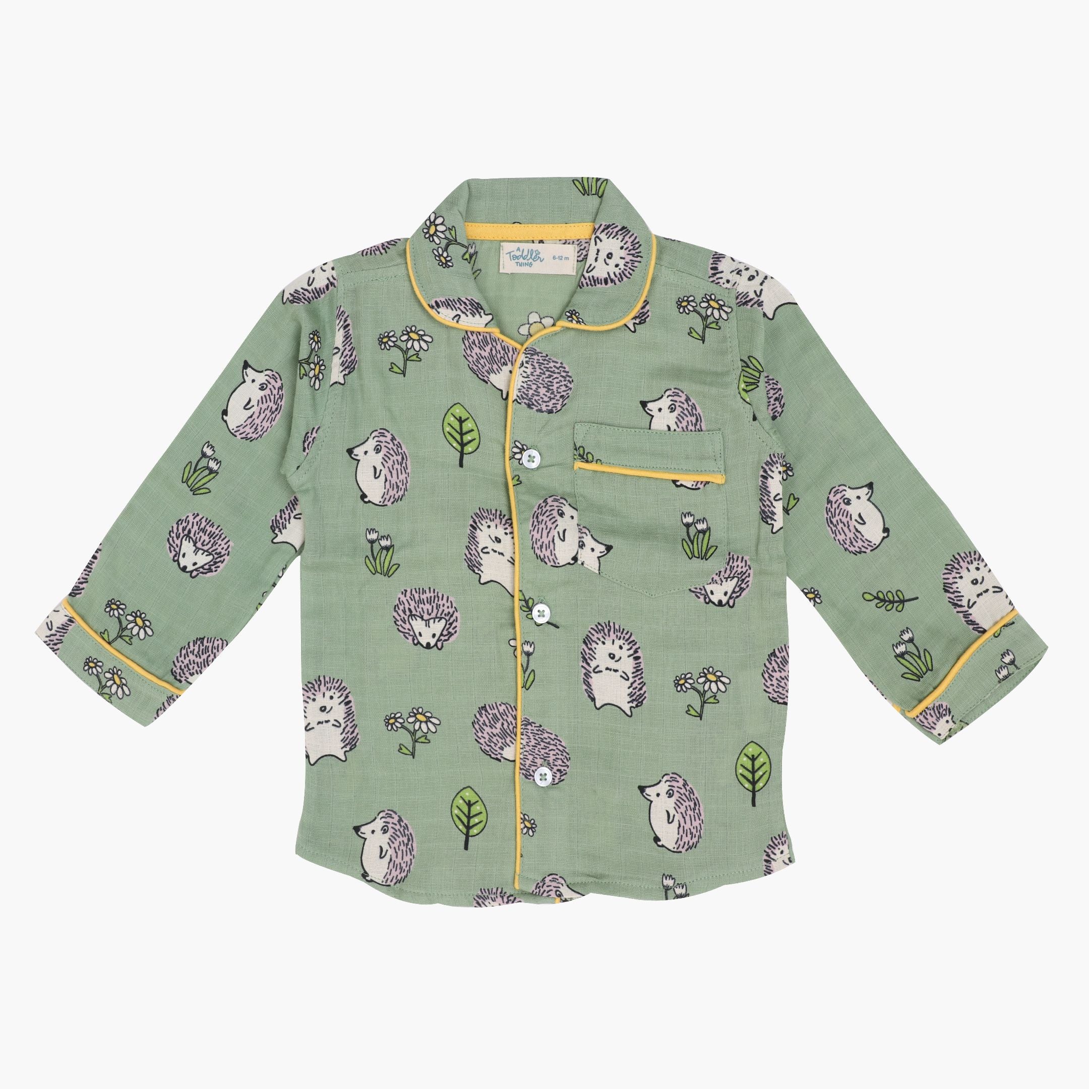 Muslin Full Sleeve Sleep Suit for babies and kids - Unisex