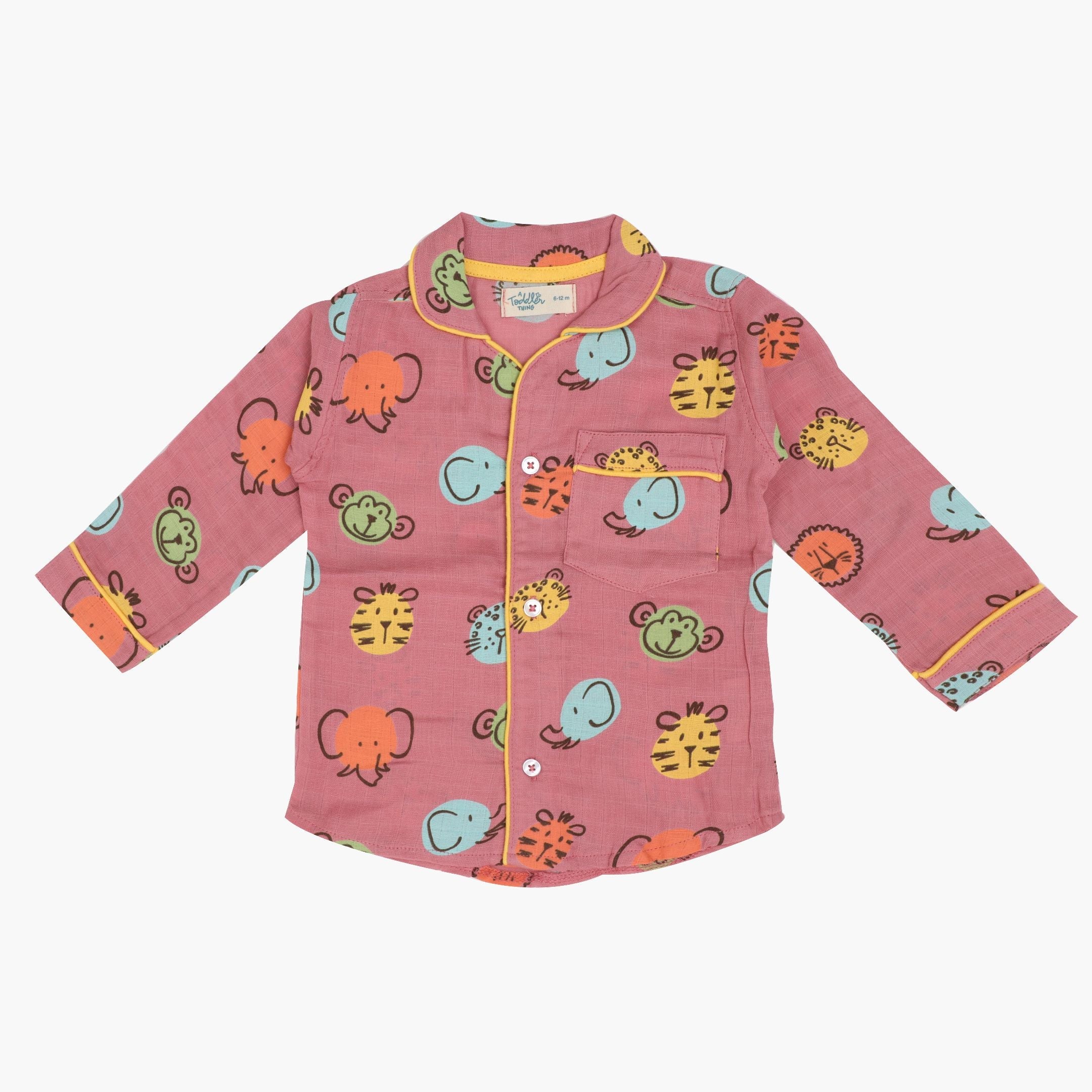 Jungle Hideout - Muslin Full Sleeve Sleep Suit for babies and kids (Unisex)