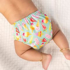 Ice Candy Newborn Cloth Diaper 2.0 with 1 cotton Insert (2 kg - 5 kg)