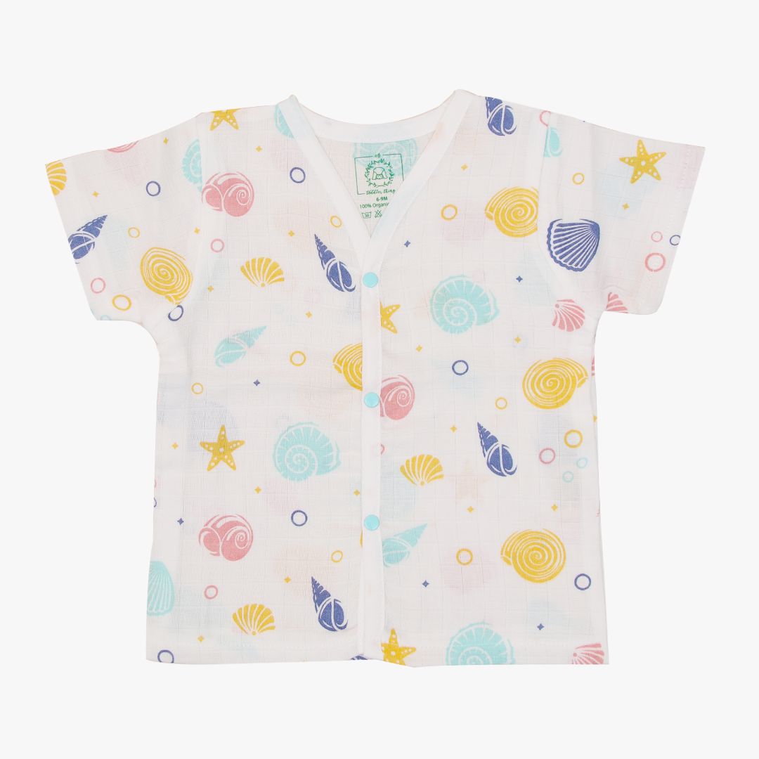 Muslin Sleep Suit for babies and kids (Unisex) Shell Snuggle - Pack of 3