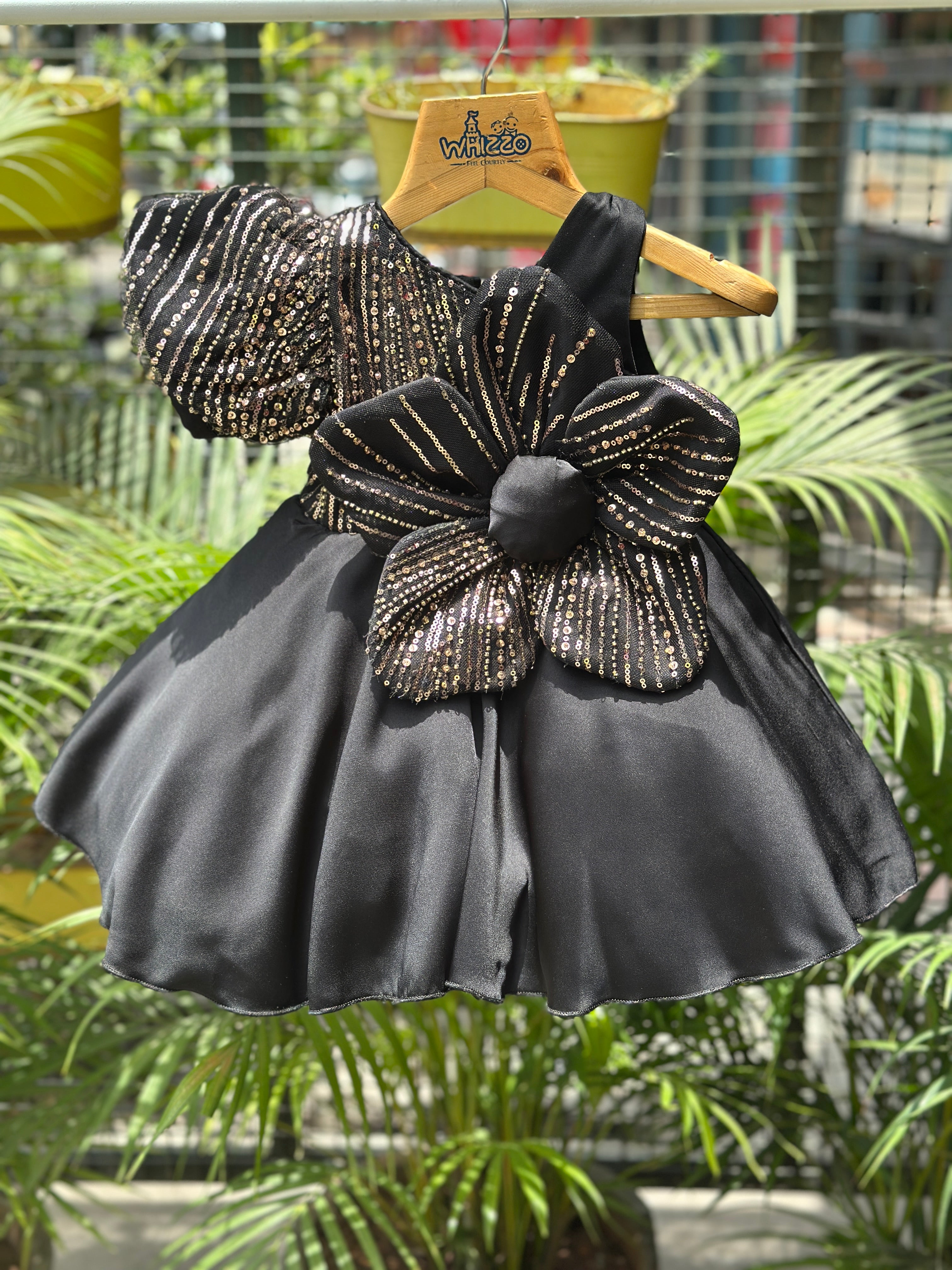 Midnight Bloom Party Dress