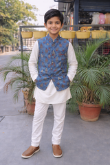 Whizzo Kids White dress for Boys – Festive Wear with Soft Cotton Lining (Age 1 to 10 Years)