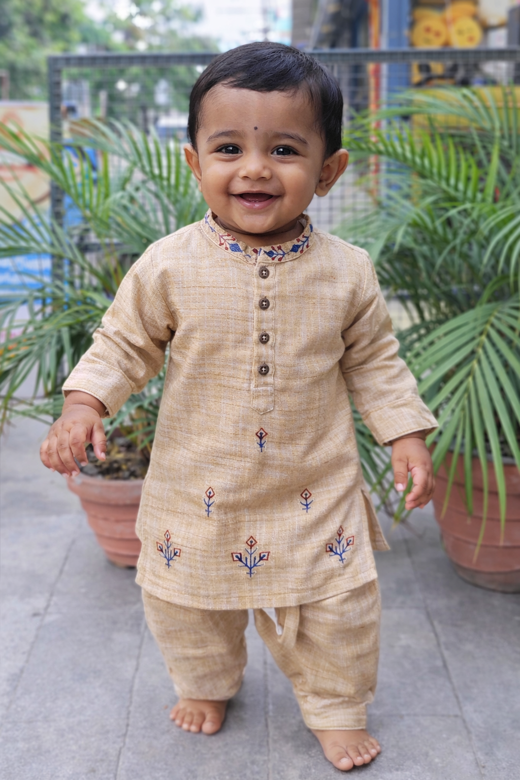 Whizzo Kids sandal dress for boy – Festive Wear with Soft Cotton Lining (Age 1 to 10 Years)