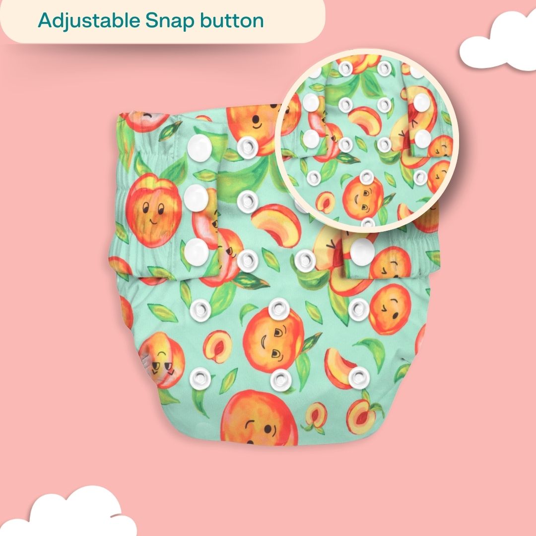 Ice Candy Newborn Cloth Diaper 2.0 with 1 cotton Insert (2 kg - 5 kg)