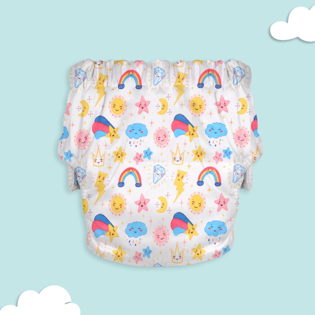 Ice Candy Newborn Cloth Diaper 2.0 with 1 cotton Insert (2 kg - 5 kg)