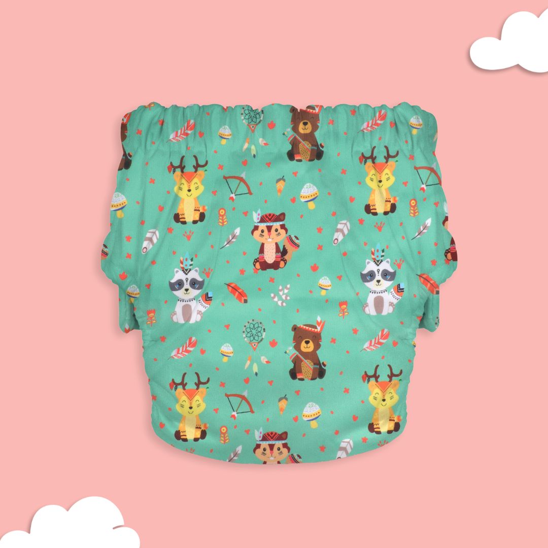 Indigo - Newborn Cloth Diaper 2.0 with 1 cotton Insert (2 kg - 5 kg)