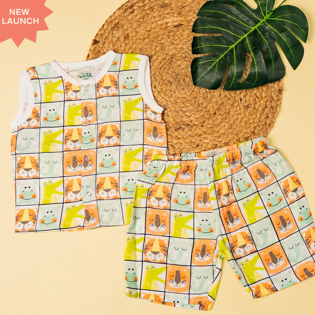 Toucan Punch - Muslin Jabla and Shorts for Babies and Toddlers