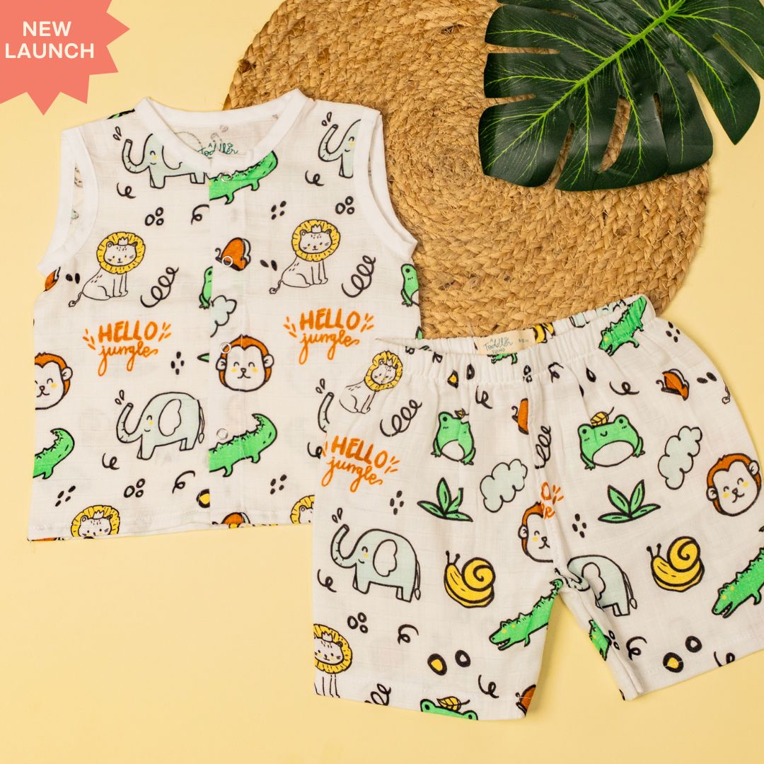 Spring Whispers - Muslin Jabla and Shorts for Babies and Toddlers