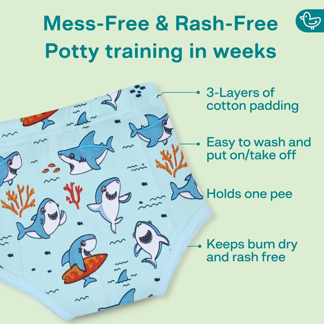 1-2 Years (Pack of 2)  - Ultra Undies - Baby Padded Underwear