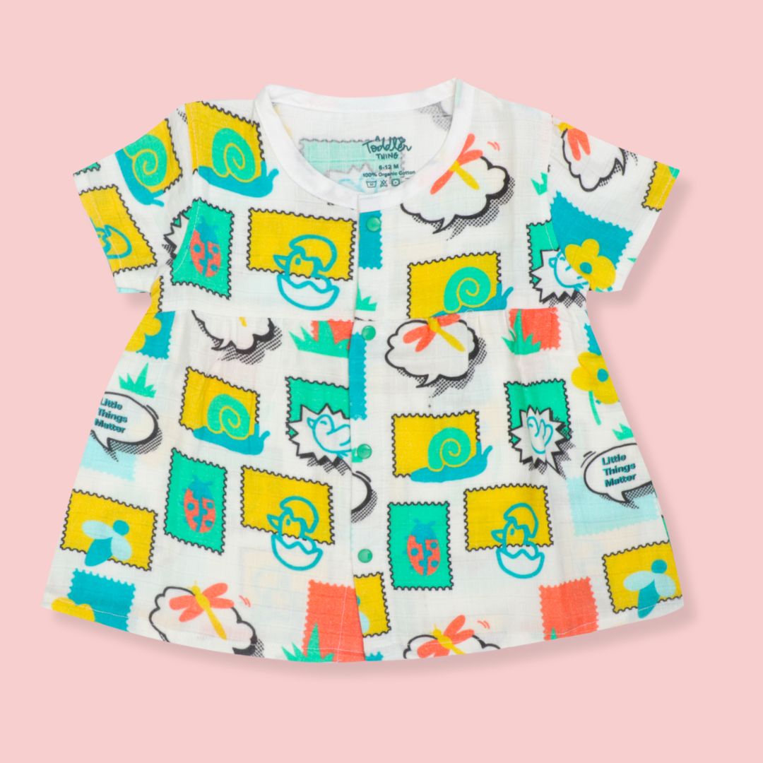 Box Of Love - Muslin Button Frock