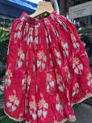 Royal Red Floral Embroidered Lehenga Choli for Girls | Premium Festive & Wedding Wear | Ages 1–6 Years / 6–12 Years