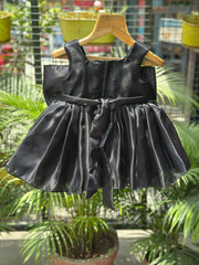 Elegant Black Bow Baby Dress