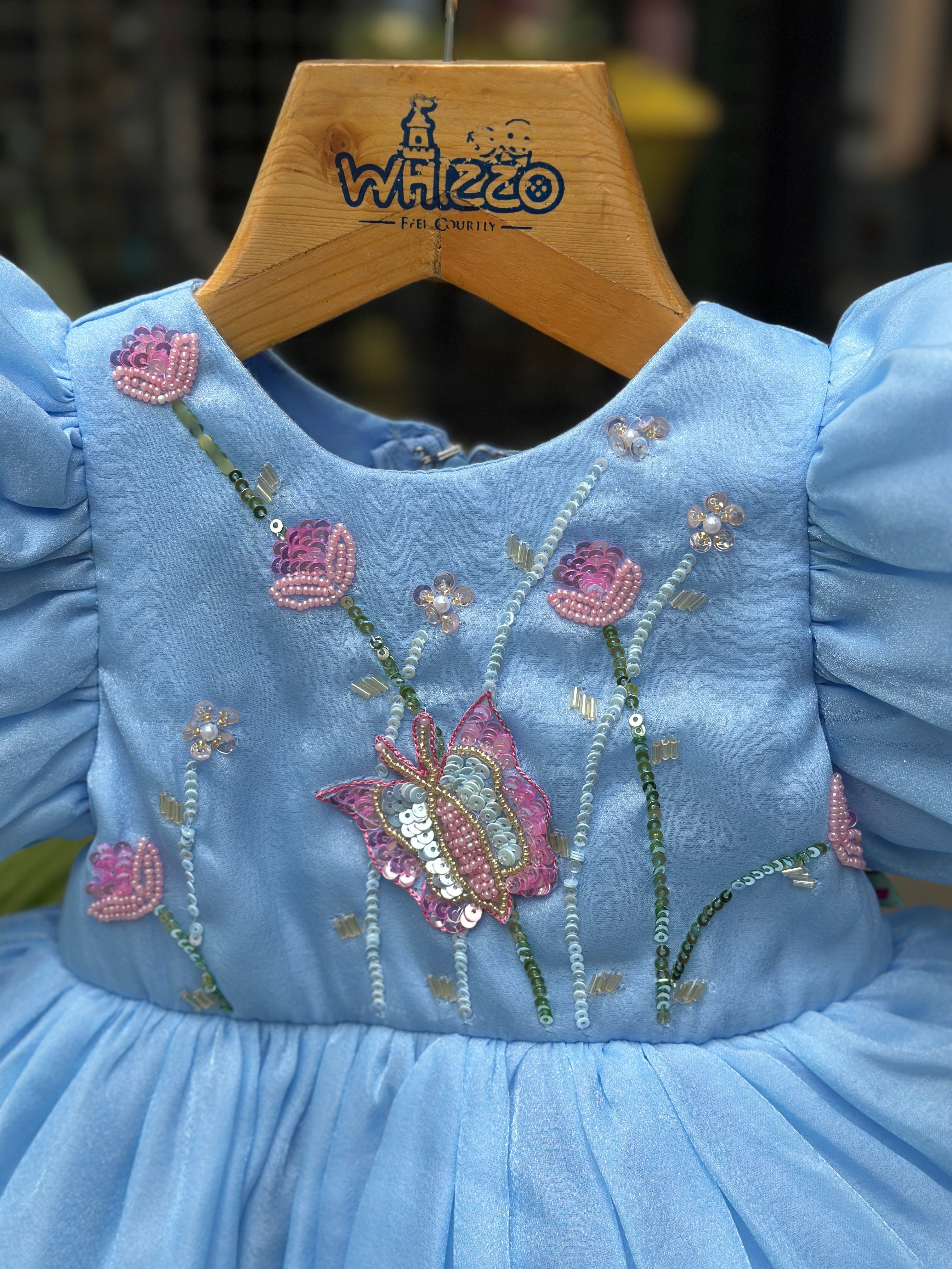 Butterfly Meadow Organza Dress