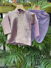 Traditional Boys Banarasi Tissue Dhoti with Matching Kurta – Elegant Ethnic Wear for Baby Boys (Newborn – 2 Years)