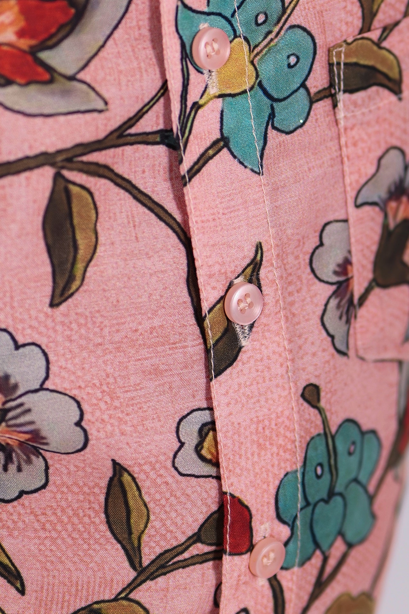 "Boys Printed Partywear Shirt in Soft Mul Mul Fabric - Charming Peach Color"