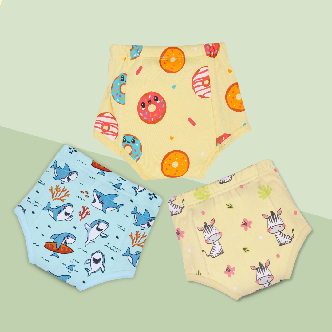 1-2 Years (Pack of 3)  - Ultra Undies - Baby Padded Underwear