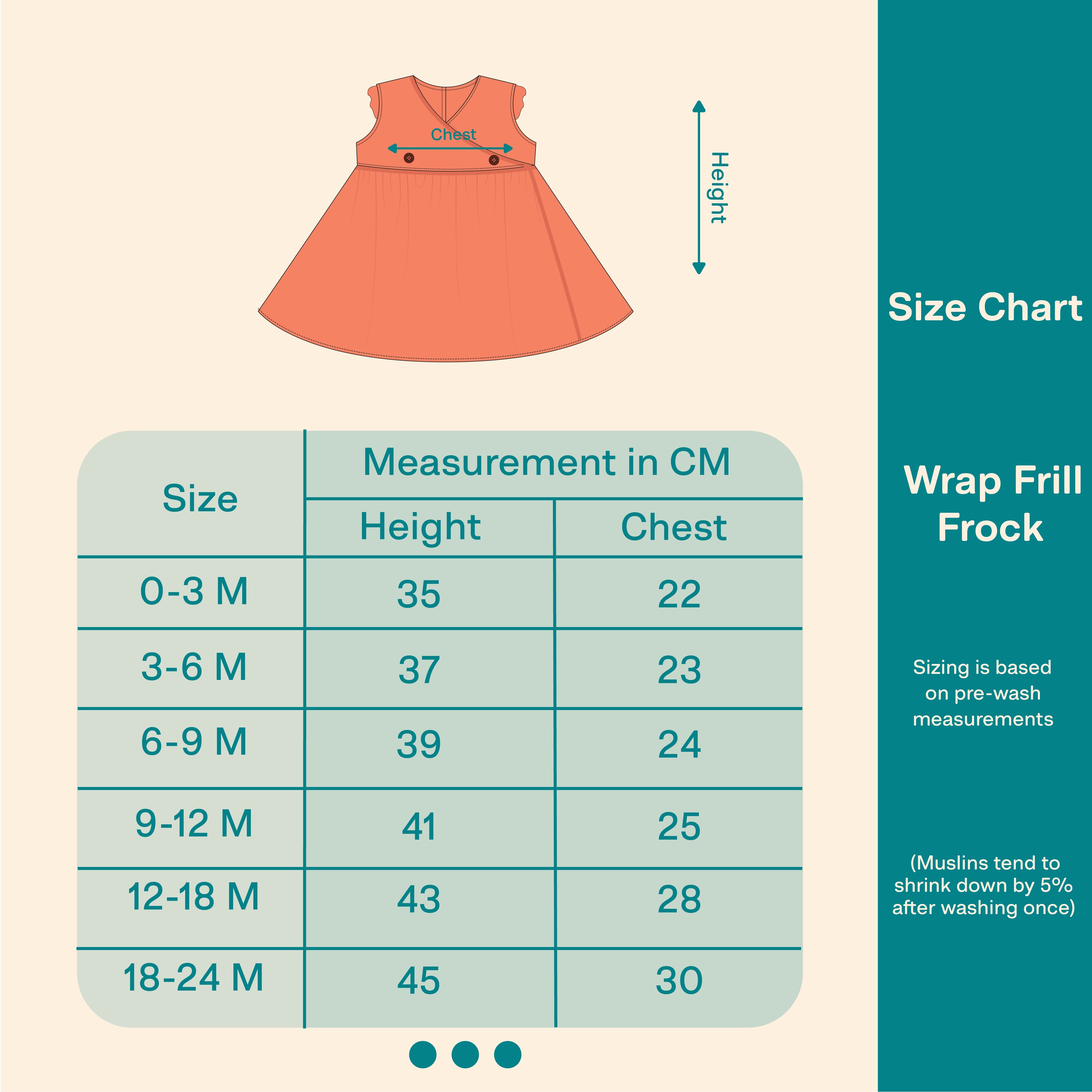 Toffee Brown - Muslin Dandelions Frill Frock