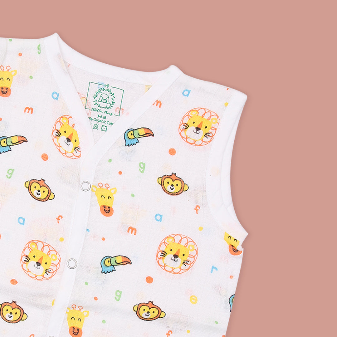 Jungle Tales - Muslin Jabla and Shorts for Babies and Toddlers - Pack of 2