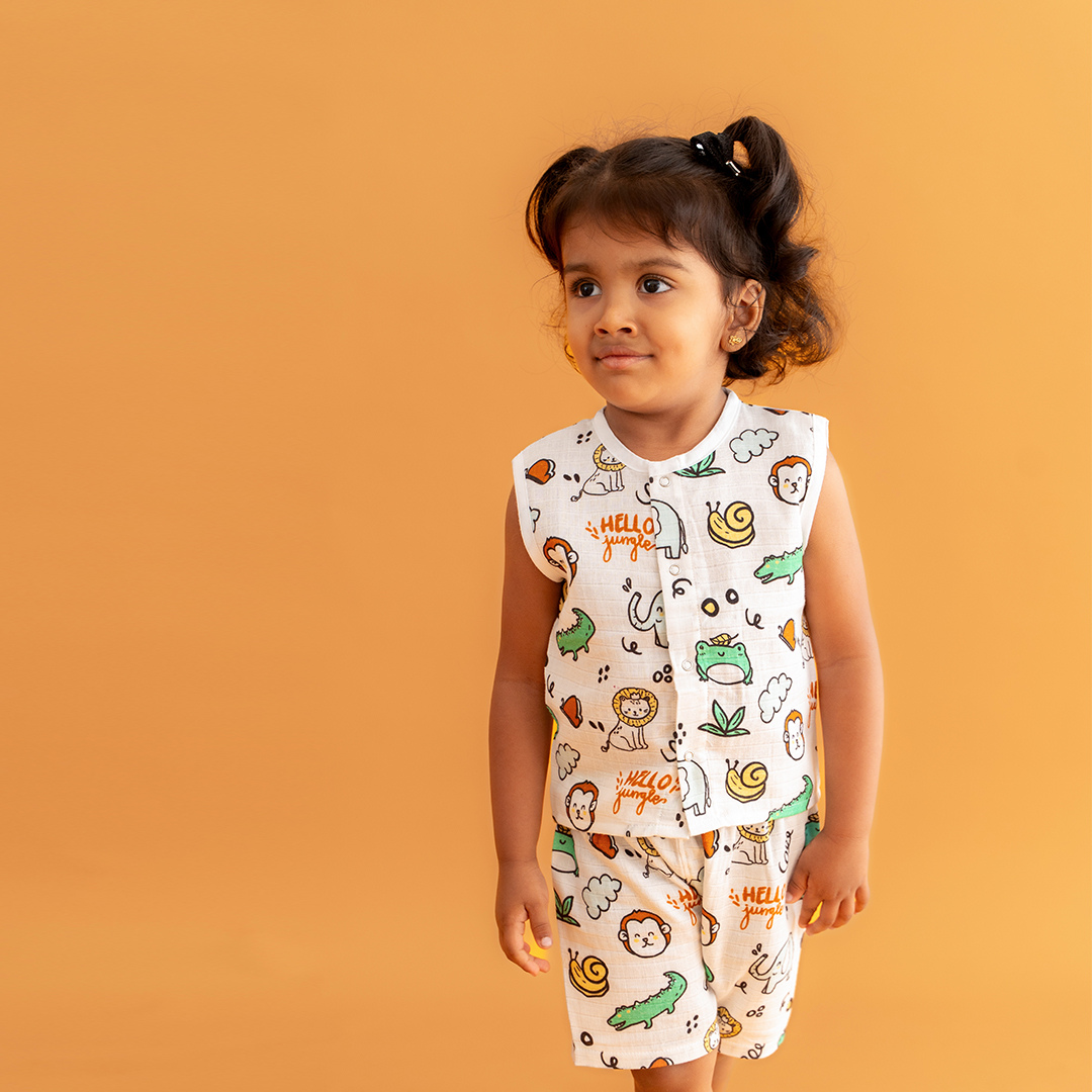 Toucan Punch - Muslin Jabla and Shorts for Babies and Toddlers