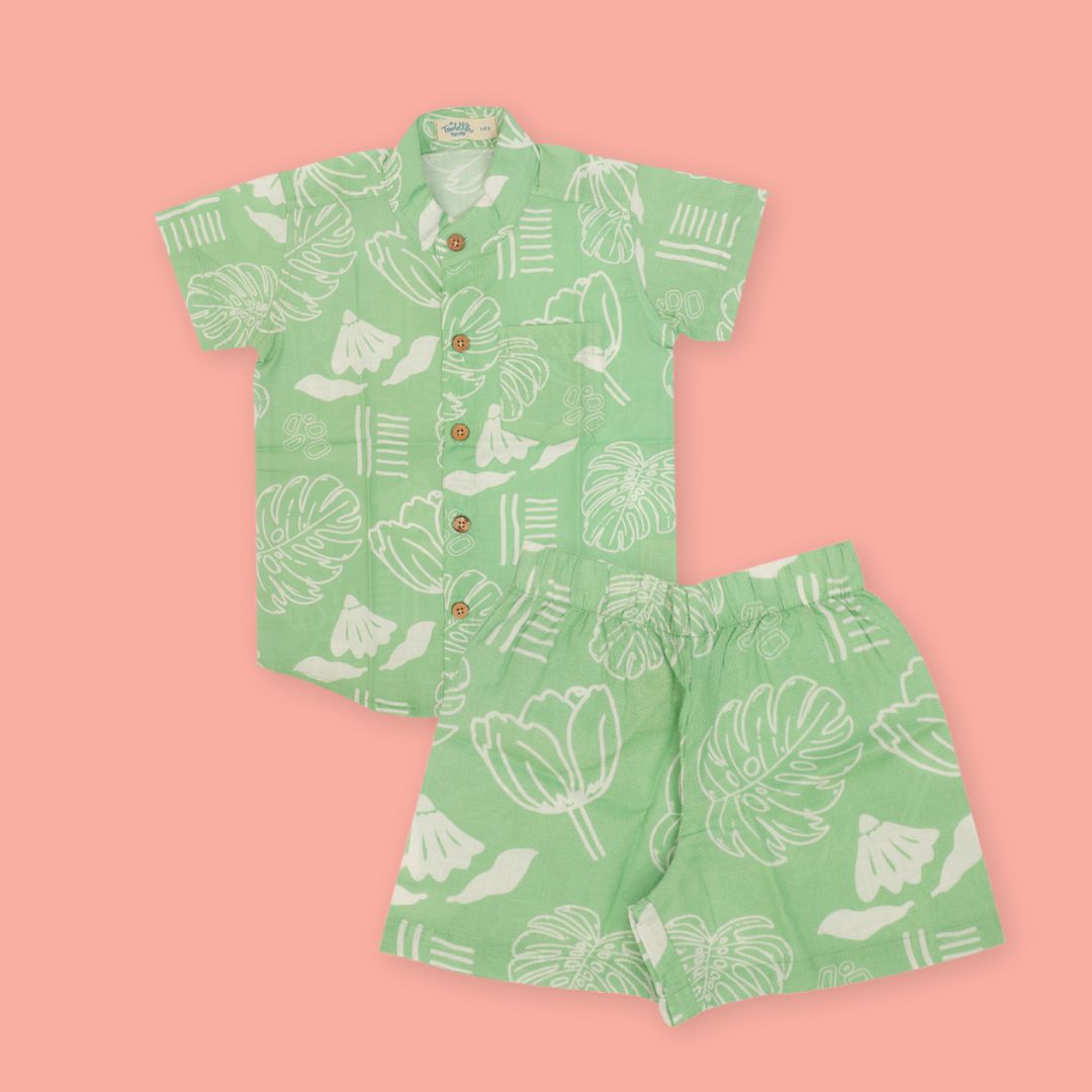 Citrus Splash - Mulmul Cotton Coord Set