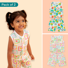 Boxed With Toddler Tales - Muslin Jabla and Shorts for Babies and Toddlers - Pack of 2