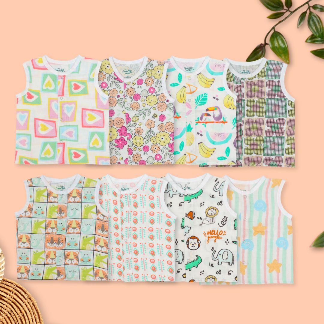 Special Edition - Muslin Jabla Button Type for Babies -  Combo Packs
