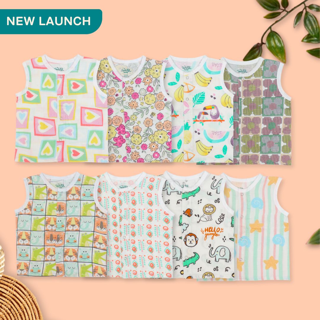 Special Edition - Muslin Jabla Button Type for Babies -  Combo Packs