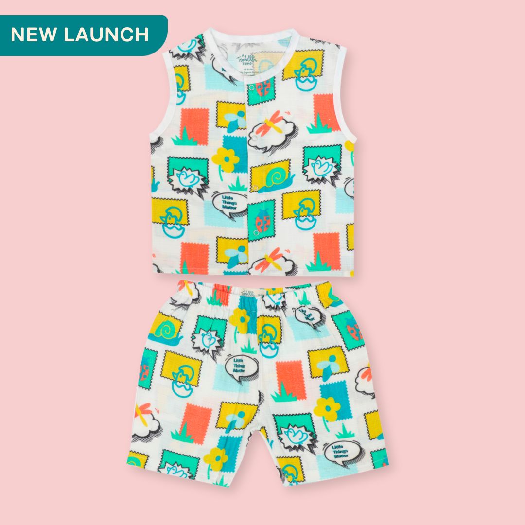 Toddler Tales- Muslin Jabla and Shorts for Babies and Toddlers